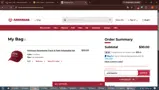Arkansas Razorbacks coupon verification screenshot