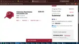 Arkansas Razorbacks coupon verification screenshot