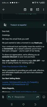 Arrowmeds coupon verification screenshot