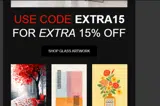 EXTRA15 coupon verification screenshot