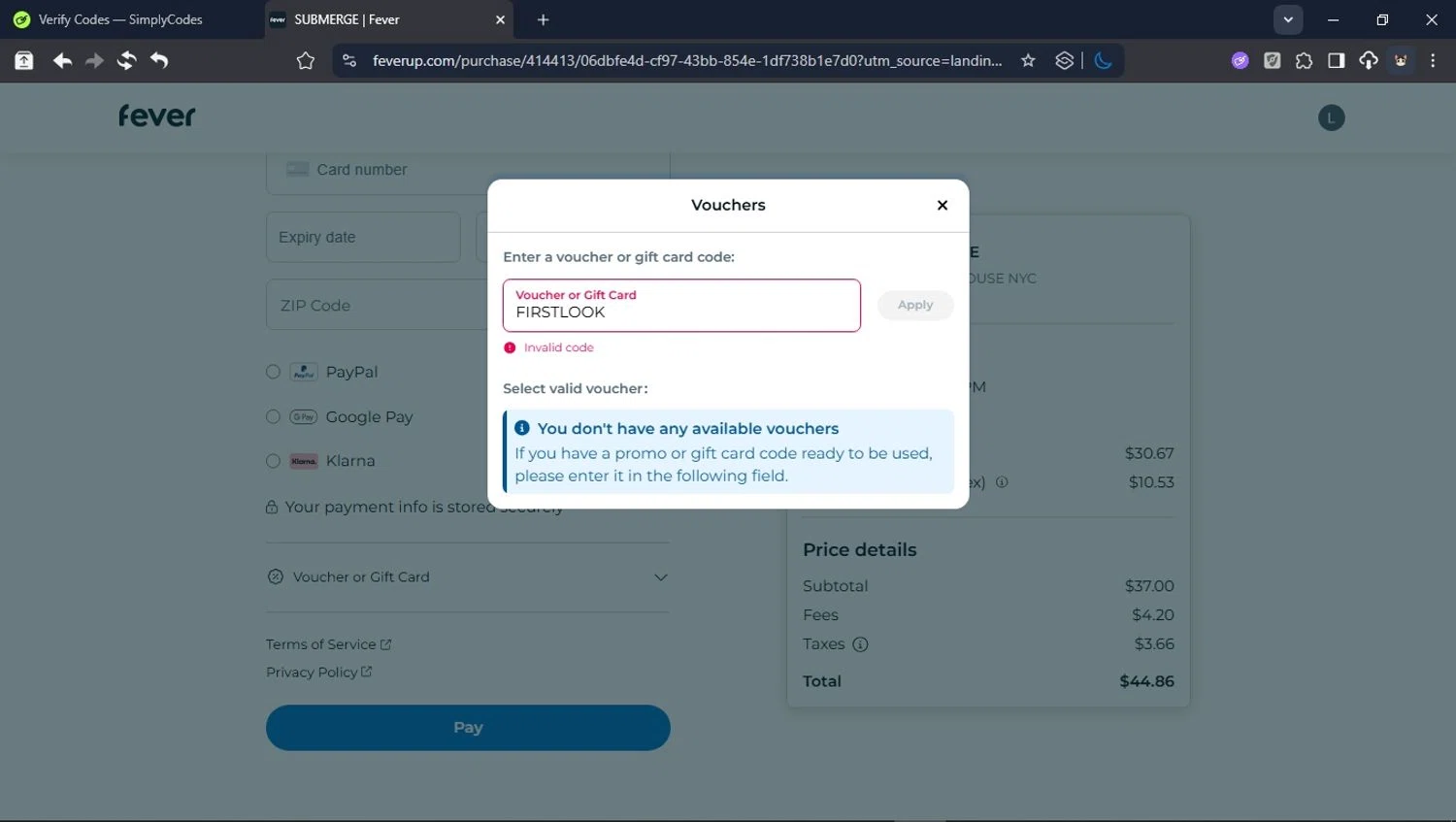 Artec House promo code screenshot showing code FIRSTLOOK applied at Artec House checkout page. Uploaded by SimplyCodes community member ValiantHunter5929 on Oct 9, 2025