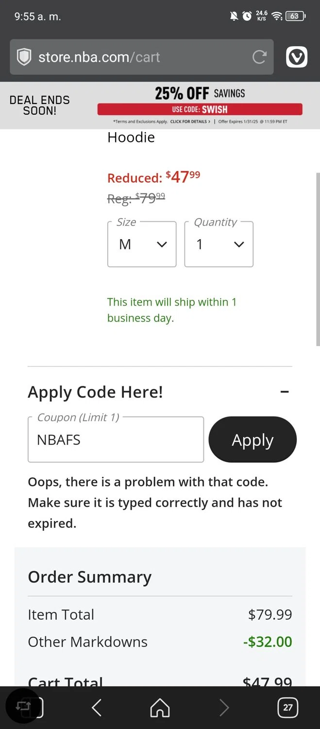 Artflow.ai promo code screenshot showing code cyber50 applied at Artflow.ai checkout page. Uploaded by SimplyCodes community member Fundolaroca on Jan 30, 2025