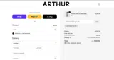 Arthur Apparel coupon verification screenshot