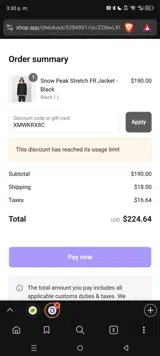 XMWKRX8C coupon verification screenshot