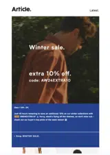 AW24EXTRA10 coupon verification screenshot