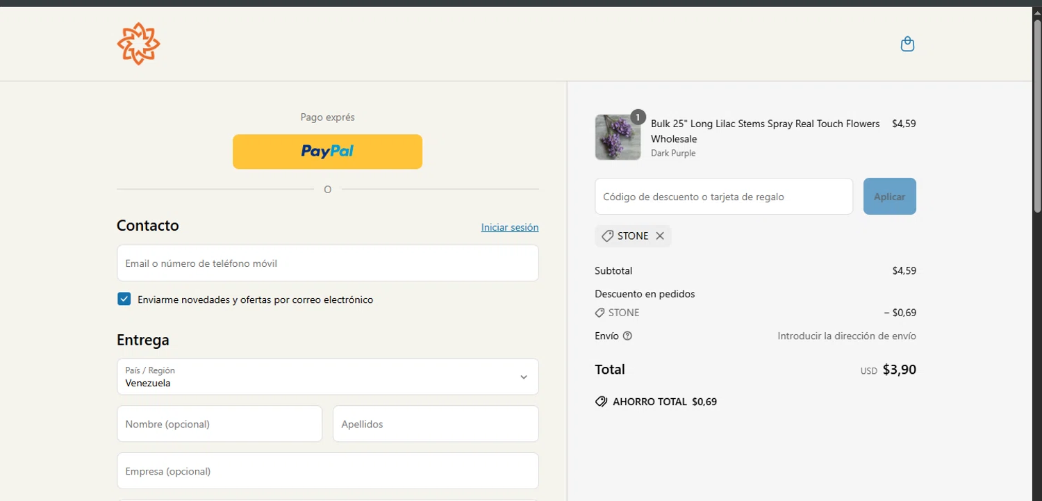 Artificial Merch discount code screenshot showing code STONE applied at Artificial Merch checkout page. Uploaded by SimplyCodes community member ashe1986 on Jun 18, 2025