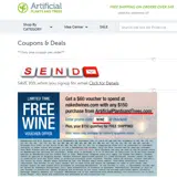 WINE coupon verification screenshot