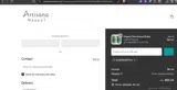 Artisana Market coupon verification screenshot