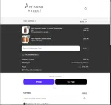 Artisana Market coupon verification screenshot