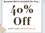 GRATEFUL40 coupon verification screenshot