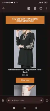 Newstyle coupon verification screenshot