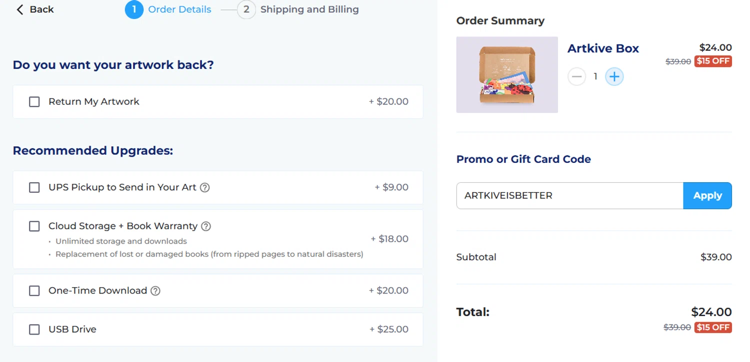 how to use Artkive coupons
