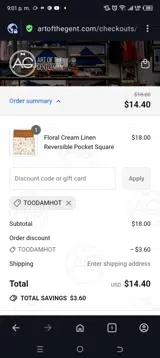 Toodamhot coupon verification screenshot