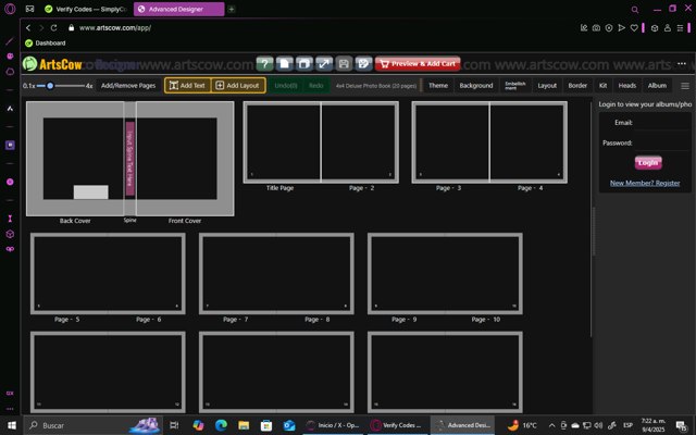 ArtsCow checkout page showing ArtsCow coupon code box | Screenshot taken by SimplyCodes community member on Apr 9, 2025