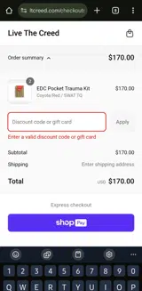 MEMORIAL24 coupon verification screenshot