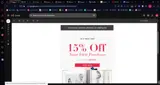 ARTSY15 coupon verification screenshot