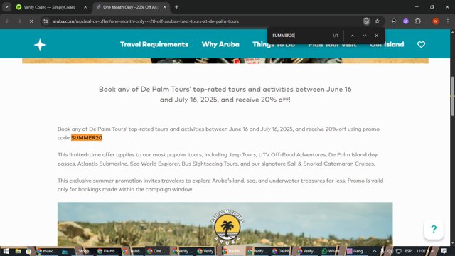 Aruba checkout page showing Aruba discount code box | Screenshot taken by SimplyCodes community member on Jul 1, 2025