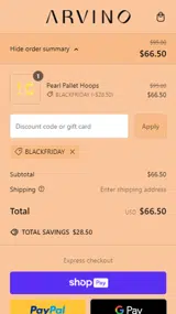 BLACKFRIDAY coupon verification screenshot