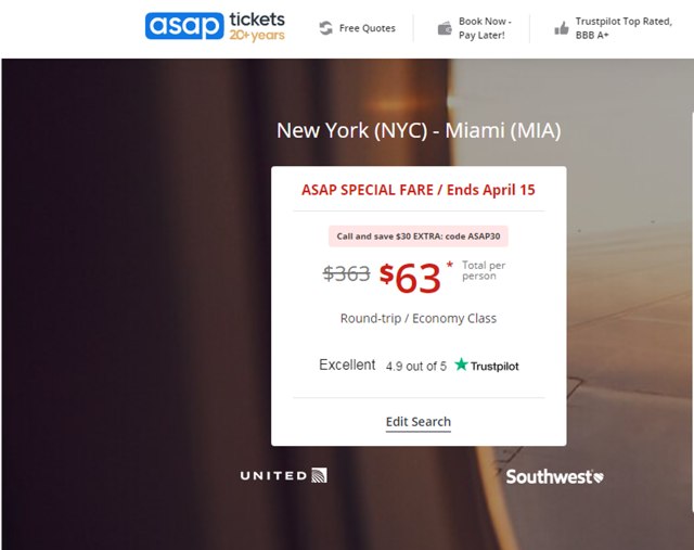 ASAP Tickets Economy checkout page showing ASAP Tickets Economy promo code box | Screenshot taken by SimplyCodes community member on Apr 16, 2024