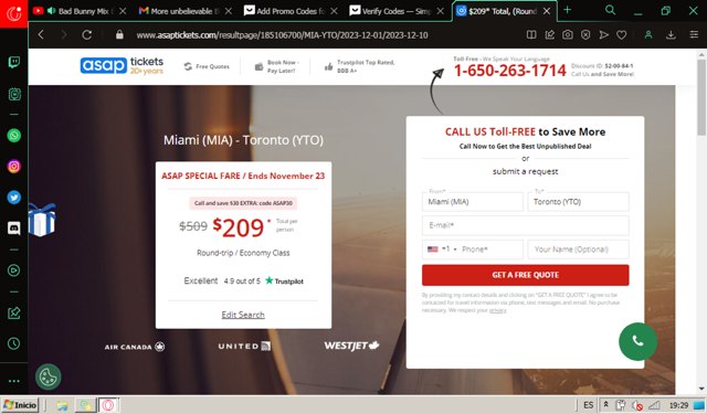 ASAP Tickets Economy checkout page showing ASAP Tickets Economy promo code box | Screenshot taken by SimplyCodes community member on Nov 23, 2023