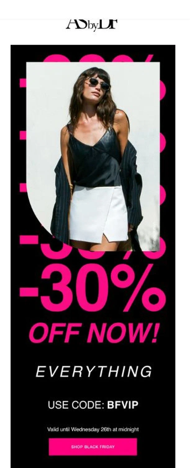 AS By DF promo code screenshot showing code BFVIP applied at AS By DF checkout page. Uploaded by SimplyCodes community member stygian1 on Nov 25, 2025