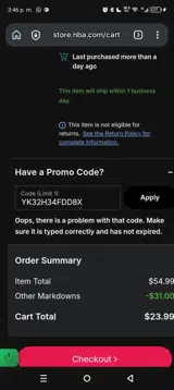 Ascension Peptides coupon verification screenshot