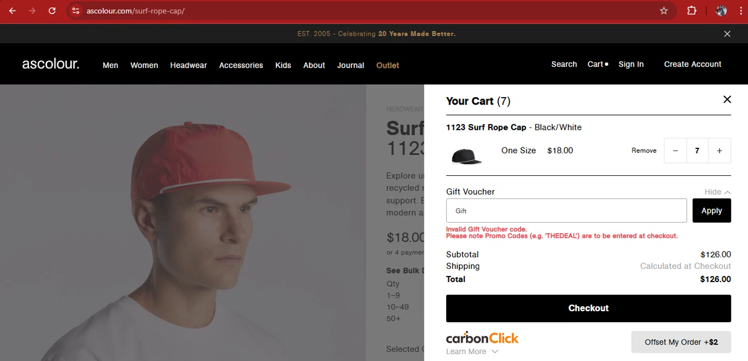 AS Colour promo code screenshot showing code Gift applied at AS Colour checkout page. Uploaded by SimplyCodes community member kimberlinmartinez on Sep 1, 2025