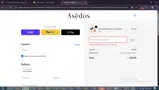 Asēdos coupon verification screenshot