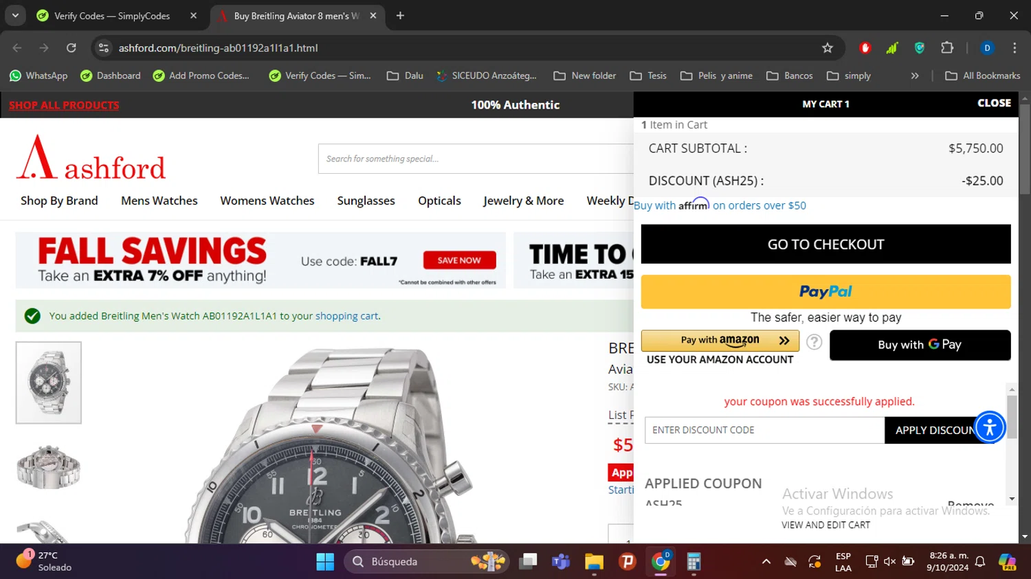 Ashford Coupons 10 Off October 2024