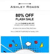 Ashley Roads coupon verification screenshot