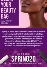 SPRING20 coupon verification screenshot
