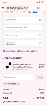 COMIPSY30 coupon verification screenshot