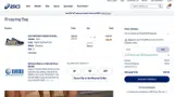 ASICS coupon verification screenshot