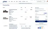 ASICS coupon verification screenshot