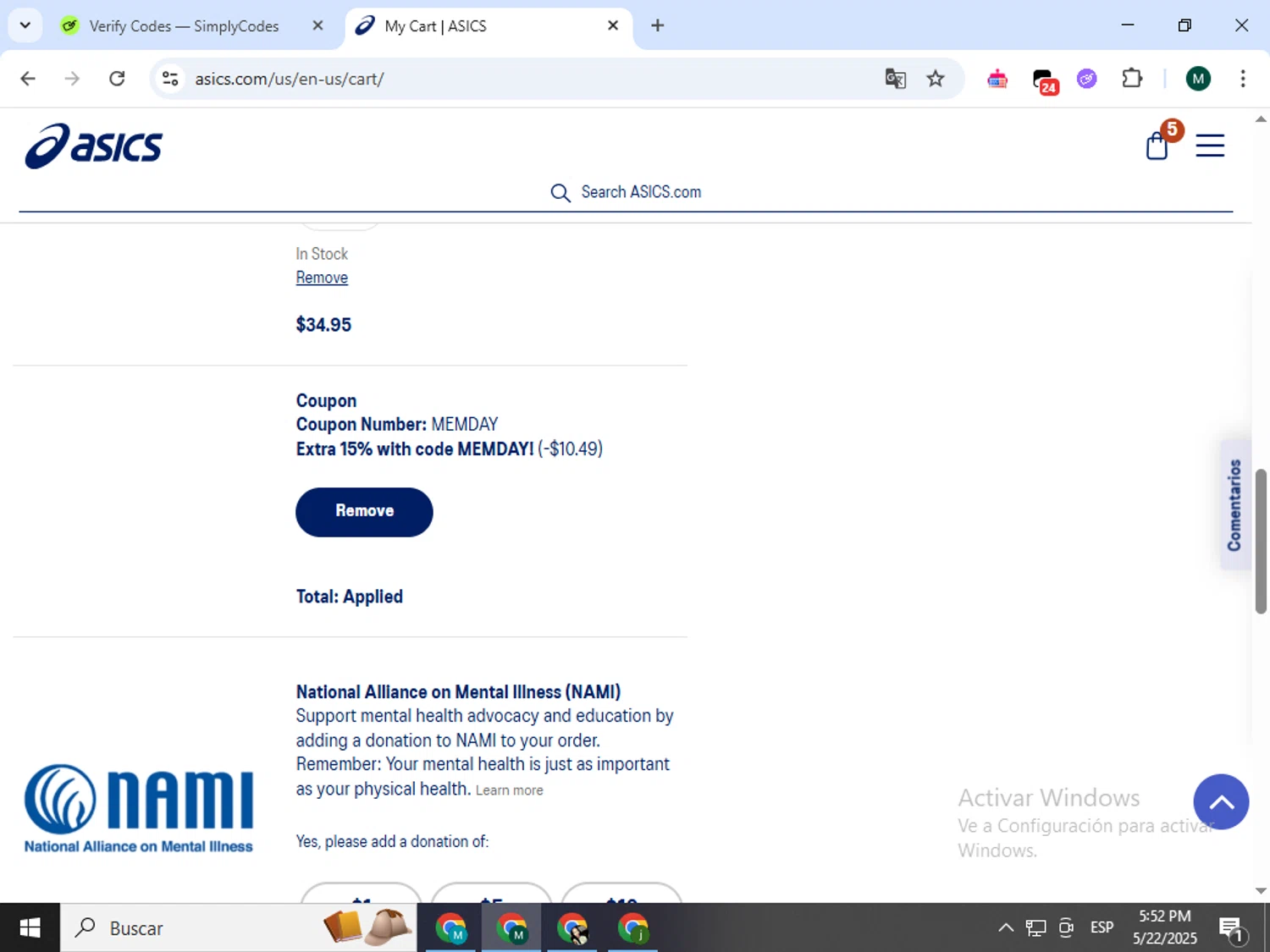 asics online promo code