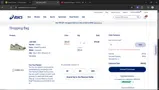 ASICS coupon verification screenshot