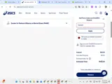 ASICS coupon verification screenshot
