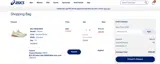 ASICS coupon verification screenshot