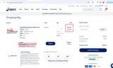 ASICS coupon verification screenshot