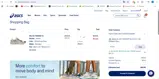 ASICS coupon verification screenshot