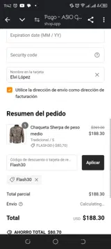 Flash30 coupon verification screenshot