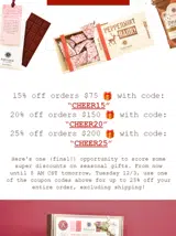 CHEER15 coupon verification screenshot