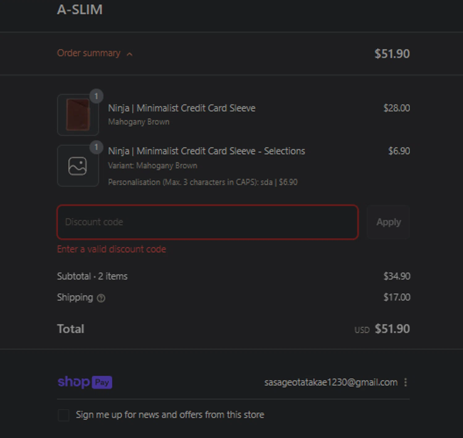 A-SLIM promo code screenshot showing code bh25 applied at A-SLIM checkout page. Uploaded by SimplyCodes community member FIREINTHEHOLE on Aug 28, 2025