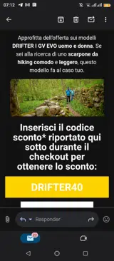 Asolo coupon verification screenshot
