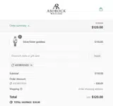 ASOROCK20 coupon verification screenshot