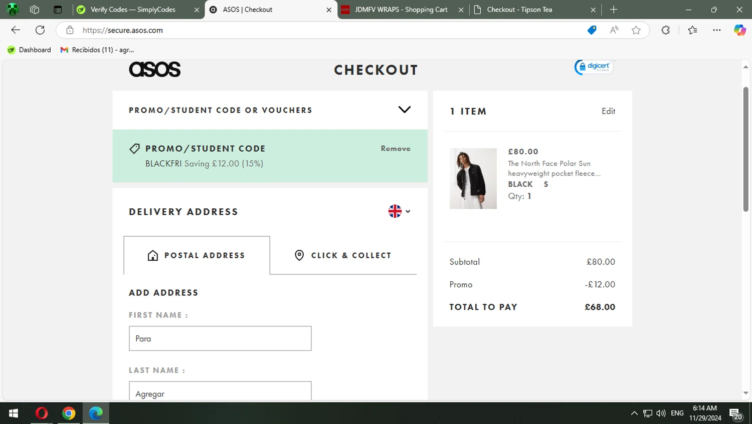 how to use ASOS US coupons
