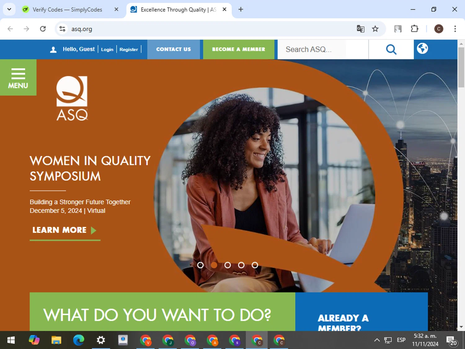 ASQ checkout page showing ASQ discount code box | Screenshot taken by SimplyCodes community member on Nov 11, 2024
