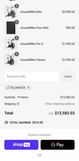 Elliaaf25 coupon verification screenshot