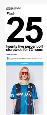 FLASH25 coupon verification screenshot