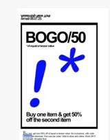 BOGO50 coupon verification screenshot